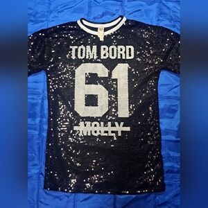 Black Sequin Women's Top